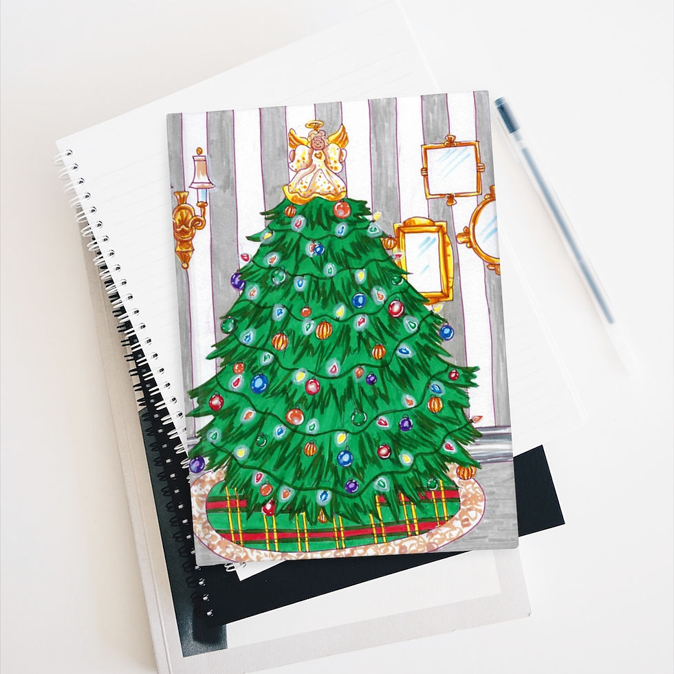 Thumbnail: Christmas Tree, Sketchbook, Blank Journal