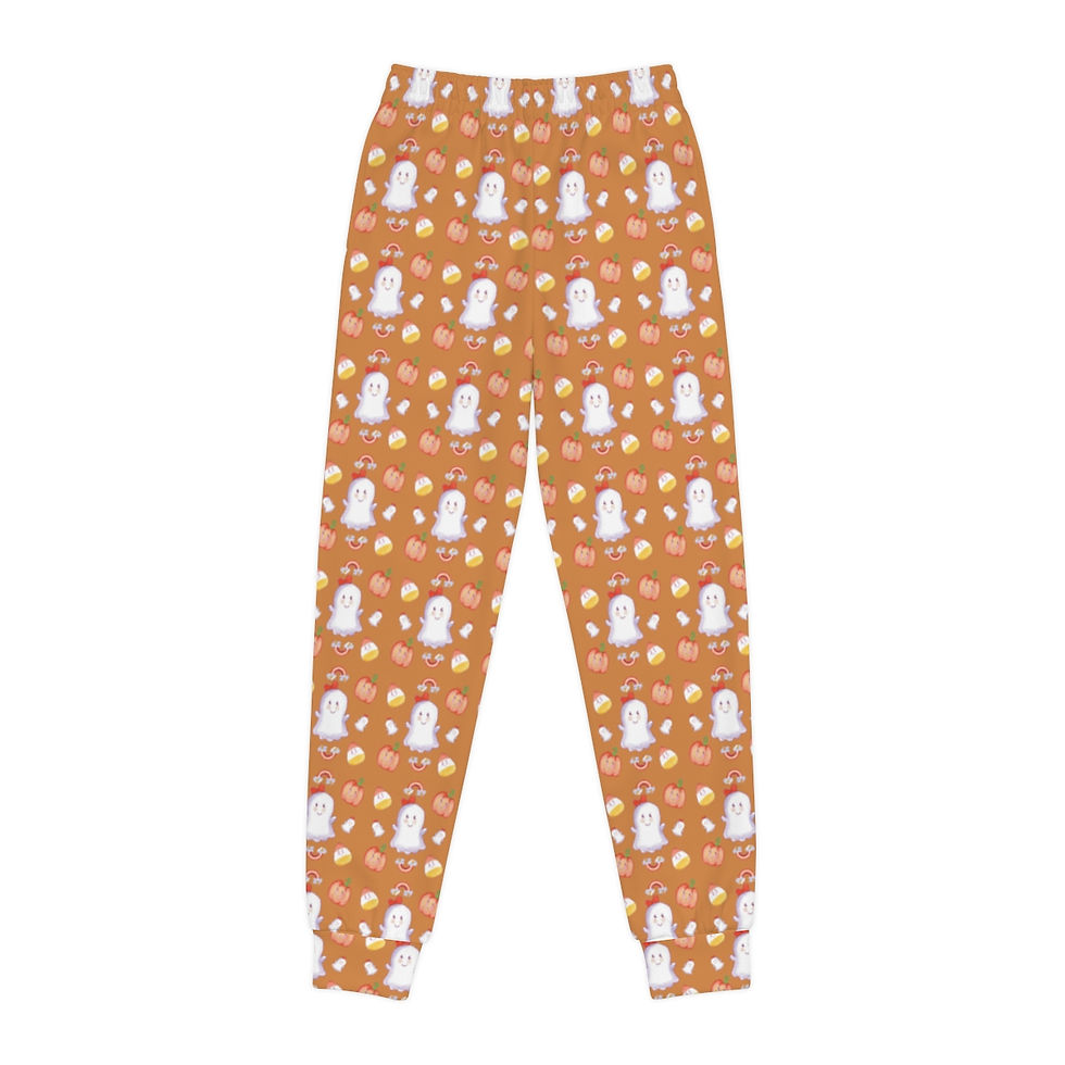 Thumbnail: Spookie Boopie Orange Youth Joggers (AOP)