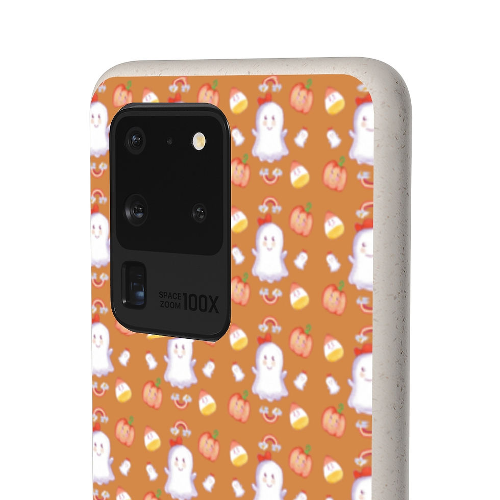 Thumbnail: Spookie Boopie, Orange Print, Phone  Case 