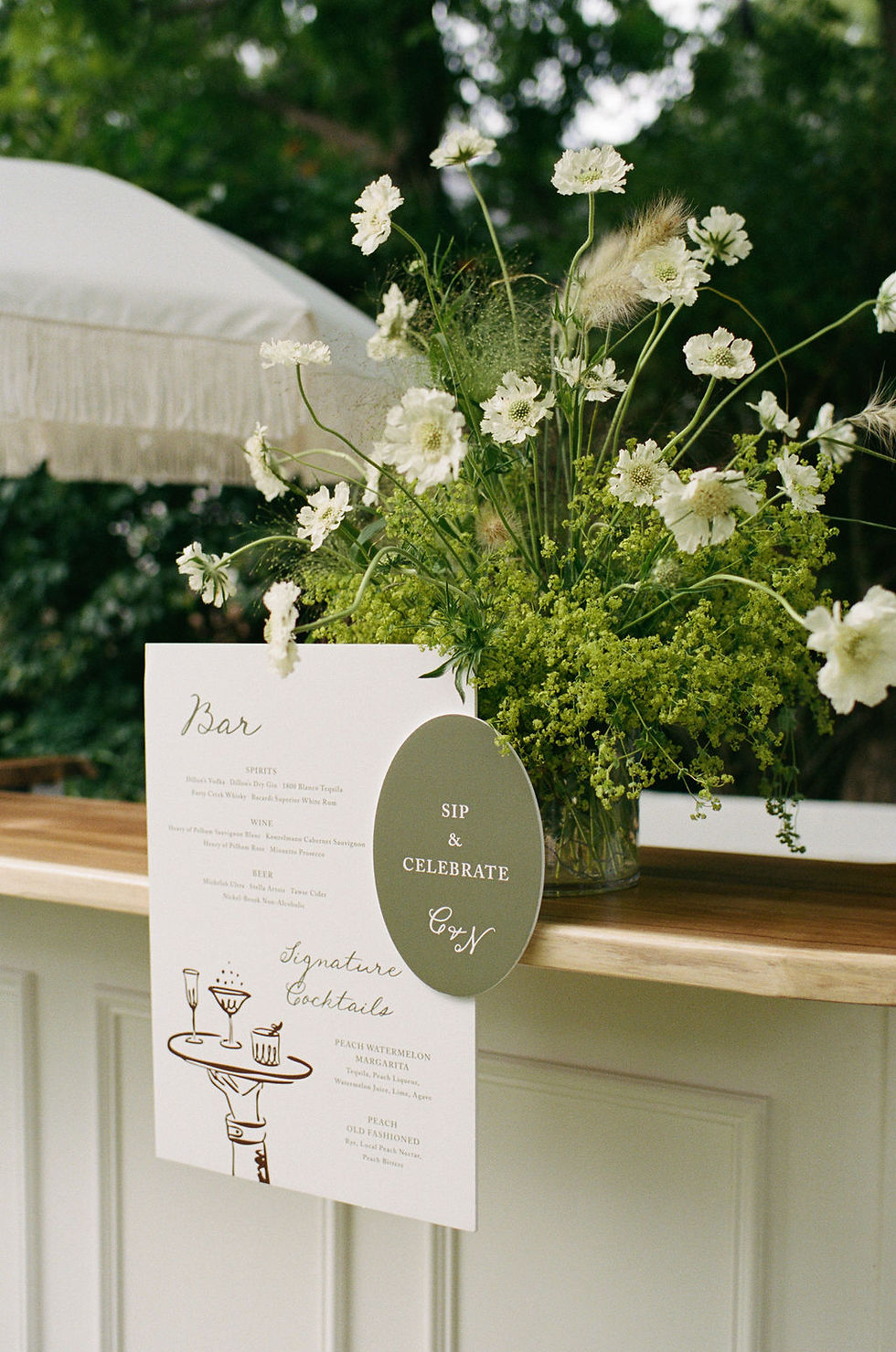 Custom Bar Design by Tufts & Toile. Photo by Kat Ardnt.