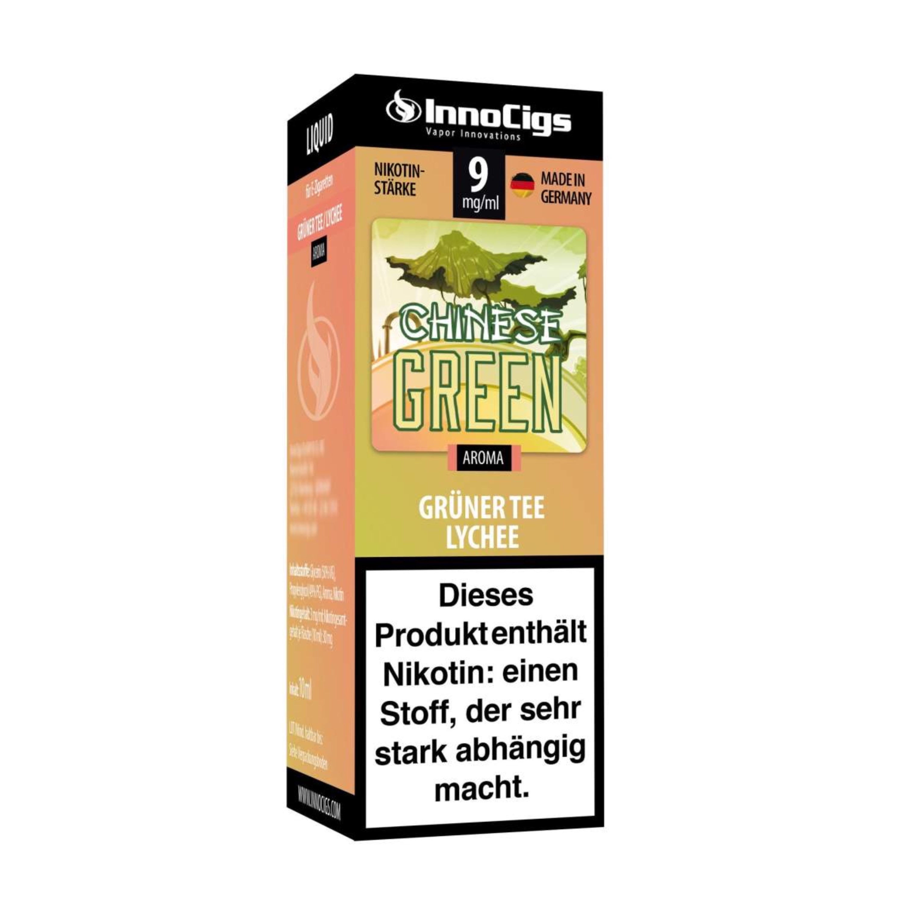 InnoCigs Liquid Chinese Green(Grüner Tee/Lychee)09mg