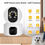 Thumbnail: Cutech 1080P HD Dual Lens Wireless 2.4GHz WiFi Home Security Camera