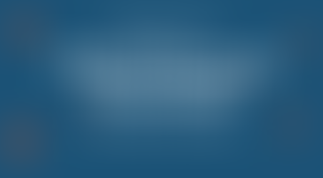 White text on a blue background with punctuation marks floating  around