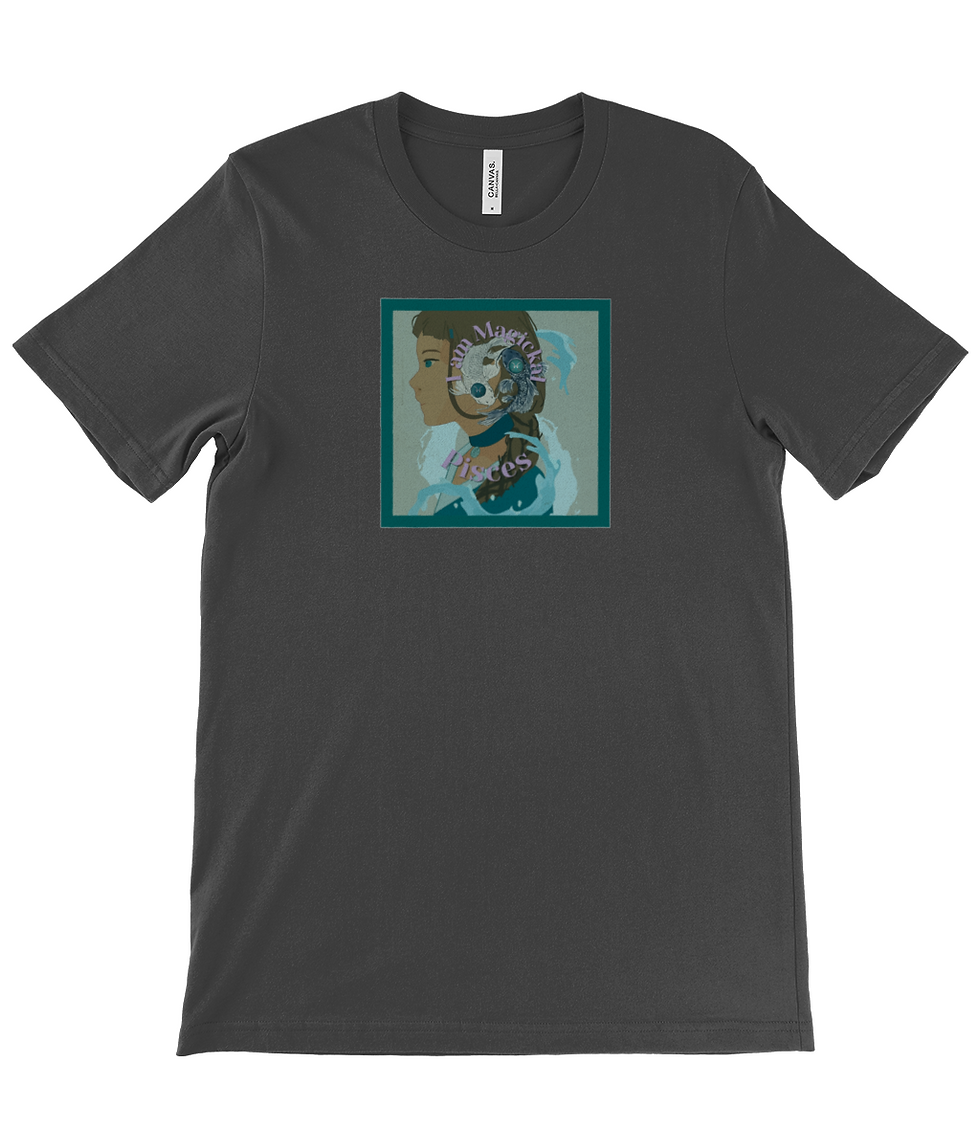 Thumbnail: Pisces Canvas Unisex Crew Neck T-Shirt