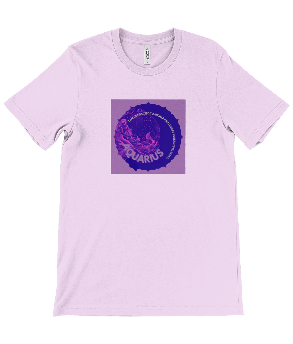 Thumbnail: Aquarius Canvas Unisex Crew Neck T-Shirt