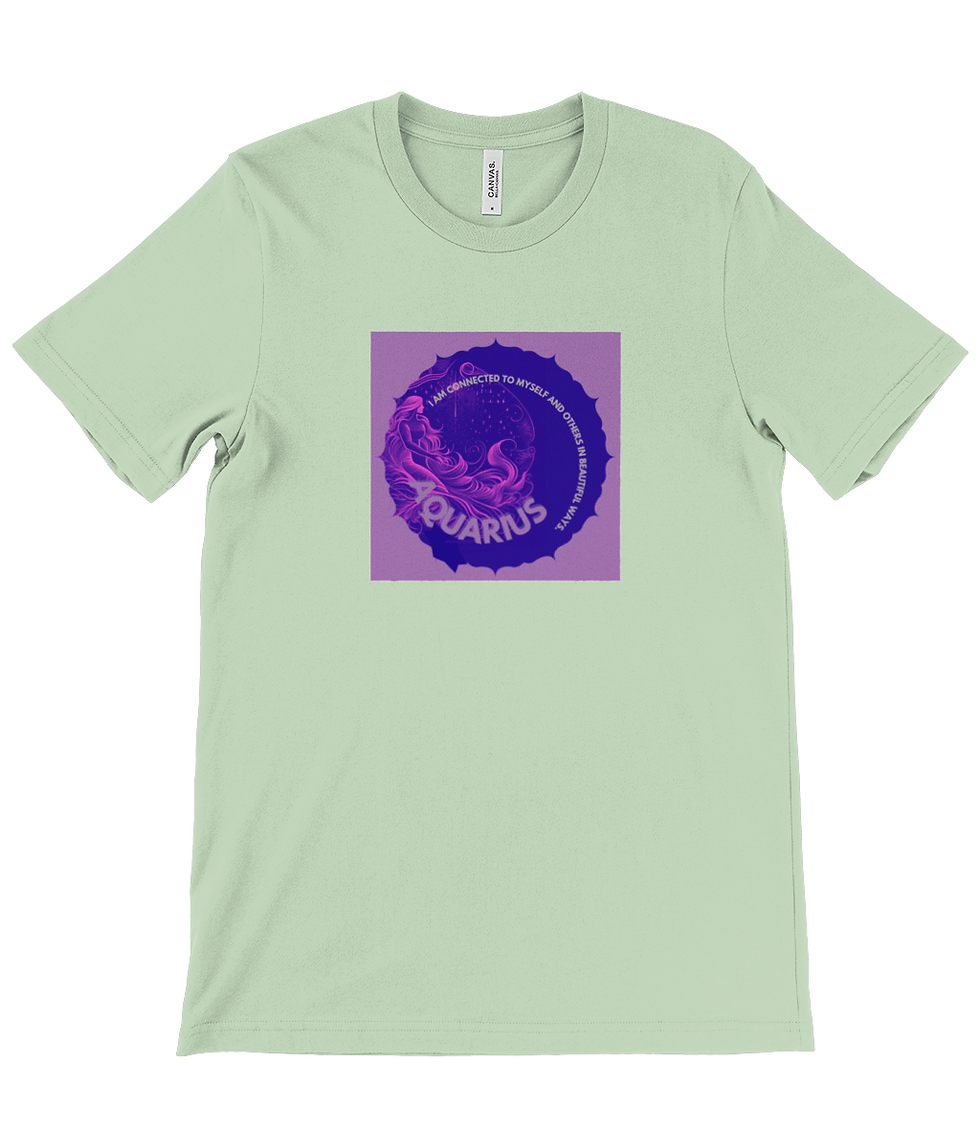 Thumbnail: Aquarius Canvas Unisex Crew Neck T-Shirt