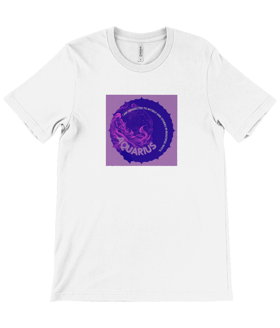Thumbnail: Aquarius Canvas Unisex Crew Neck T-Shirt