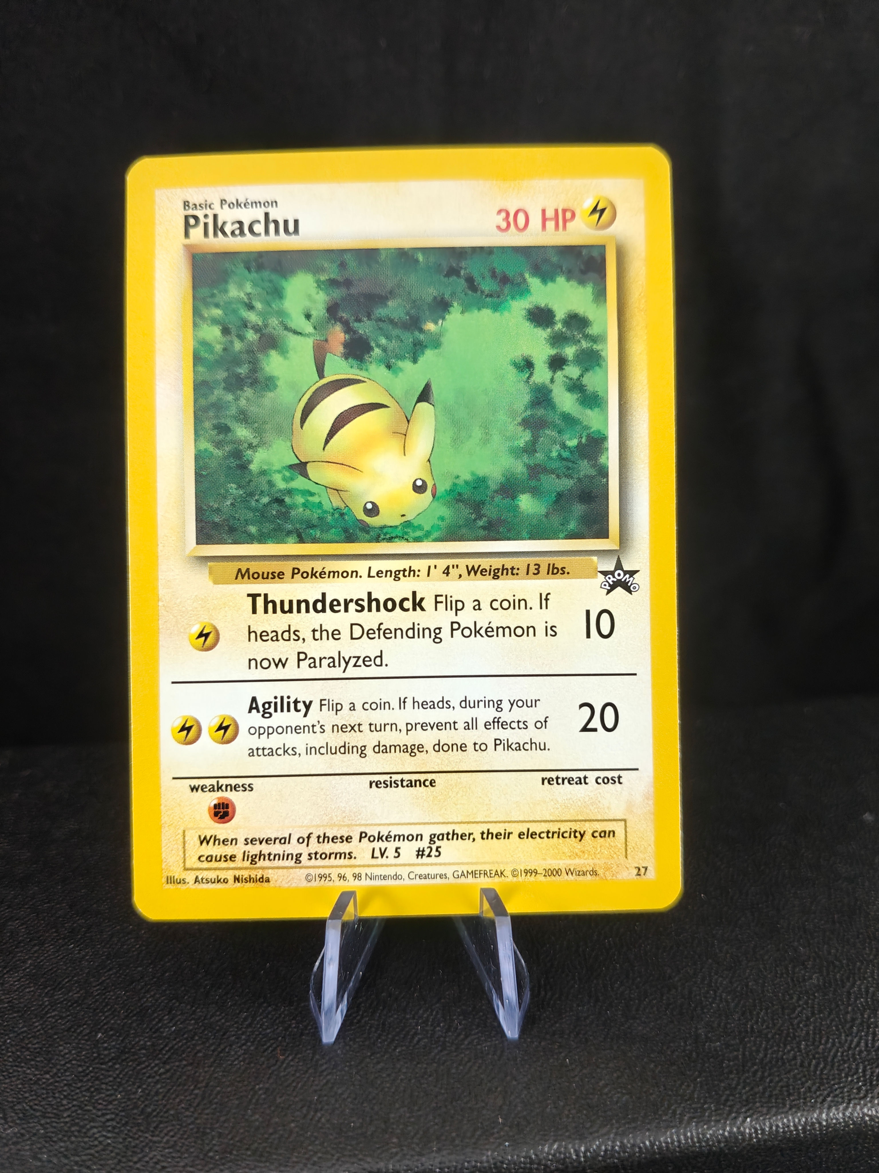 Pikachu 27 Blackstar Promo NM