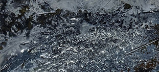 Encaustic and pigment stick on cradled panel