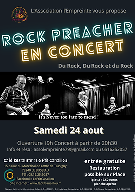 ROck Preacher en concert, rock is not dead