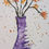 Thumbnail: watercolor vase with long stem orange flowers