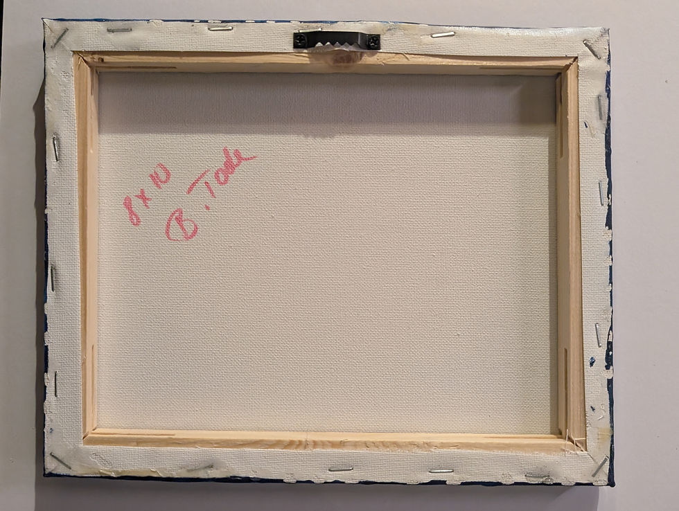 Thumbnail: Canvas back, artist signature