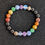 Thumbnail: Rainbow crystal assorted bead bracelet