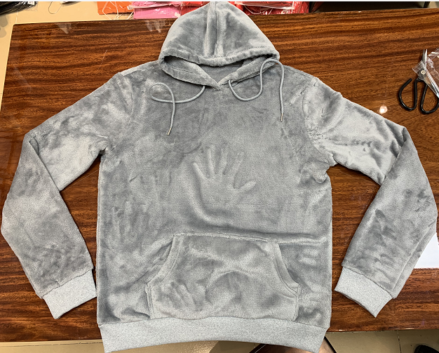 Thumbnail: Men’s Fluffy Gym Hoodie Pullover Sweatshirt Thick Warm Fuzzy Velvet