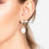 Thumbnail: Baroque Pearl Honey Bee Drop Earrings Rosegold