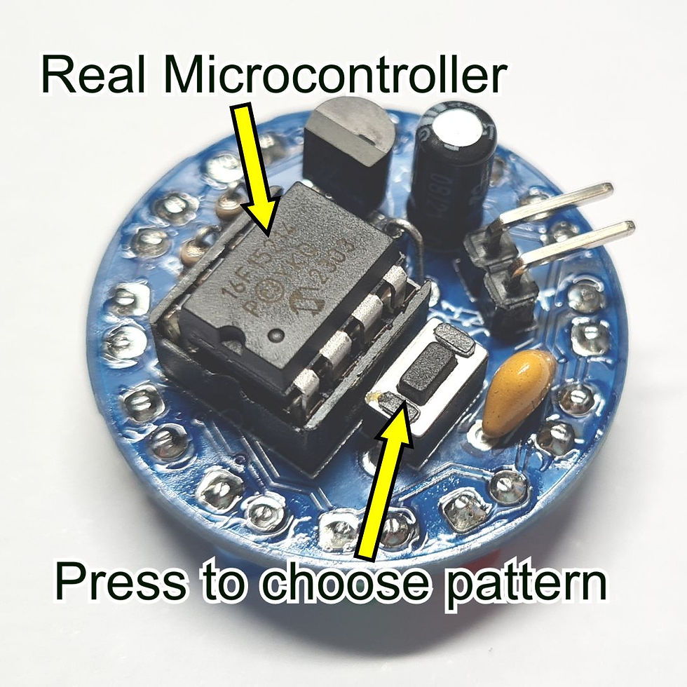 Thumbnail: 12 LED UFO Mega Mini Chaser Ring Lights Electronic Kit