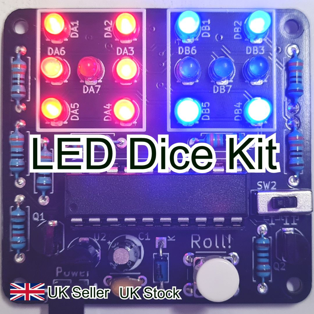 LED Electronic Digital Dice Kit - Main View
