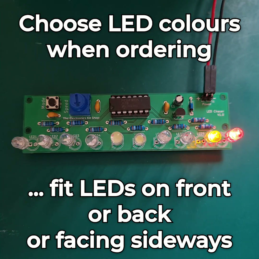 Thumbnail: 10 LED Chaser 'Knight Rider' Lights Electronic Kit