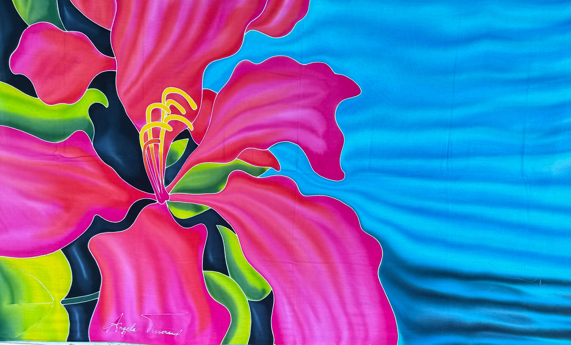 Wild Pink Hibiscus Pareo