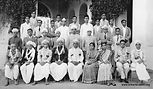Maharaja College Group Photo (undated) showing D. L. N. and S. Srikanta Sastri