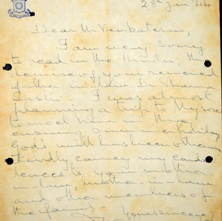 Letter to Rudrapatna Shamasastry