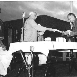 H. Y. Sharada Prasad receiving citation 