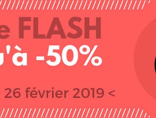 Notre vente flash du mardi 26 février !