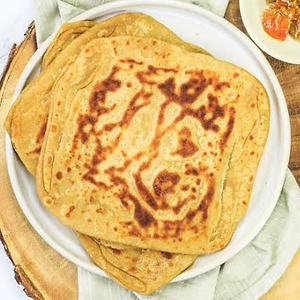 2 Plain Paratha with Dahi & Butter