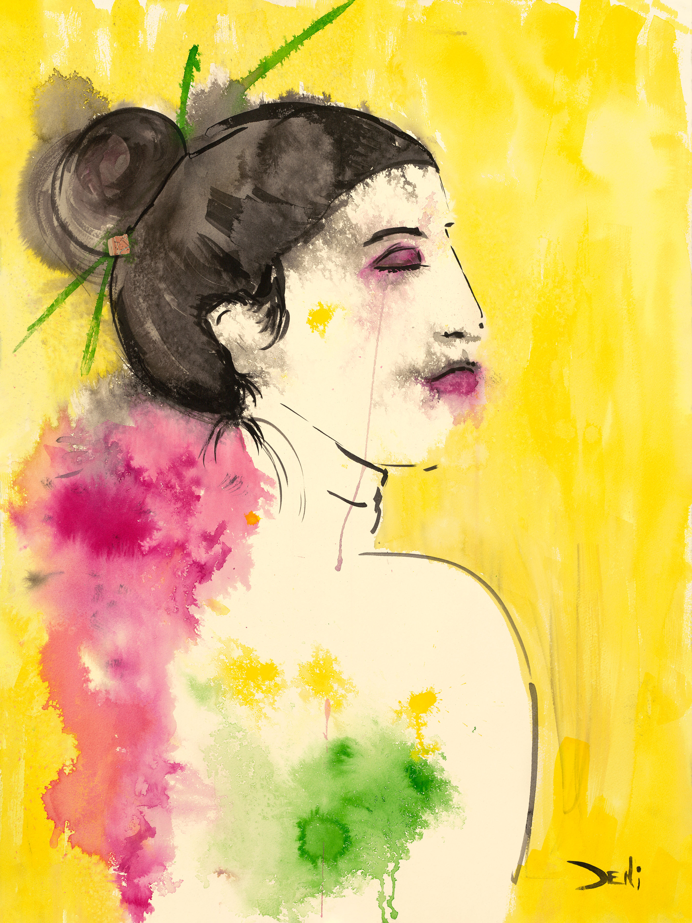 Edie Japonaise 22x30 Ink