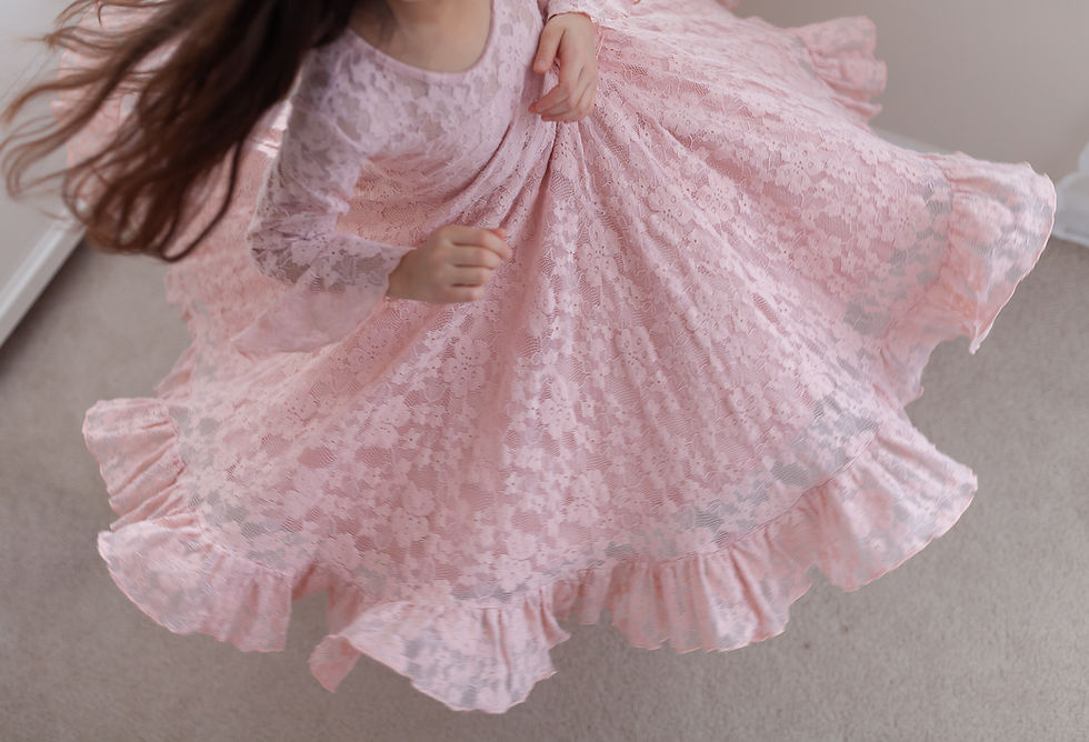 Thumbnail: The Pink Lace Super Twirl Dress
