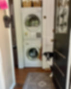 The Original "Laundry Room" or "Mud Room", Guarded By The Lovely Luna.