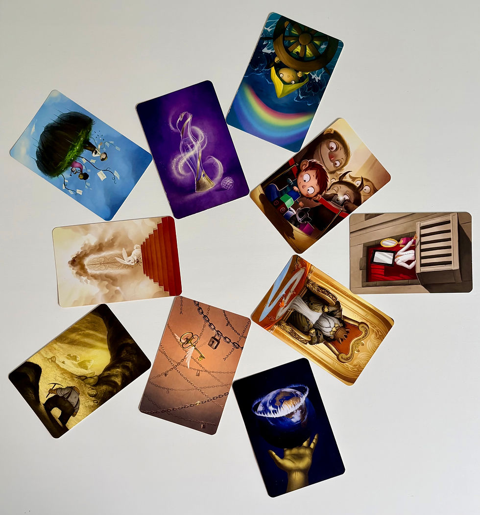 all the cards are on the table
