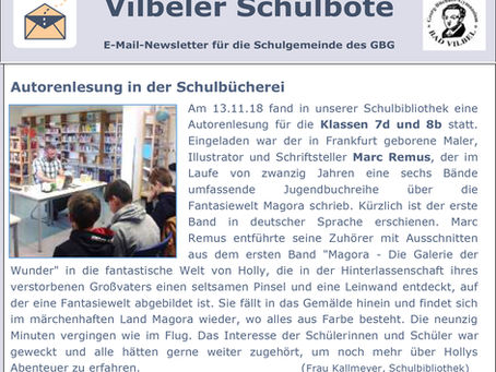 Book reading in German school