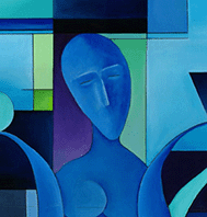 Cubist oil paintings by Marc Remus