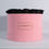Thumbnail: Extra Large Pink Round Suede Luxury Rose Box