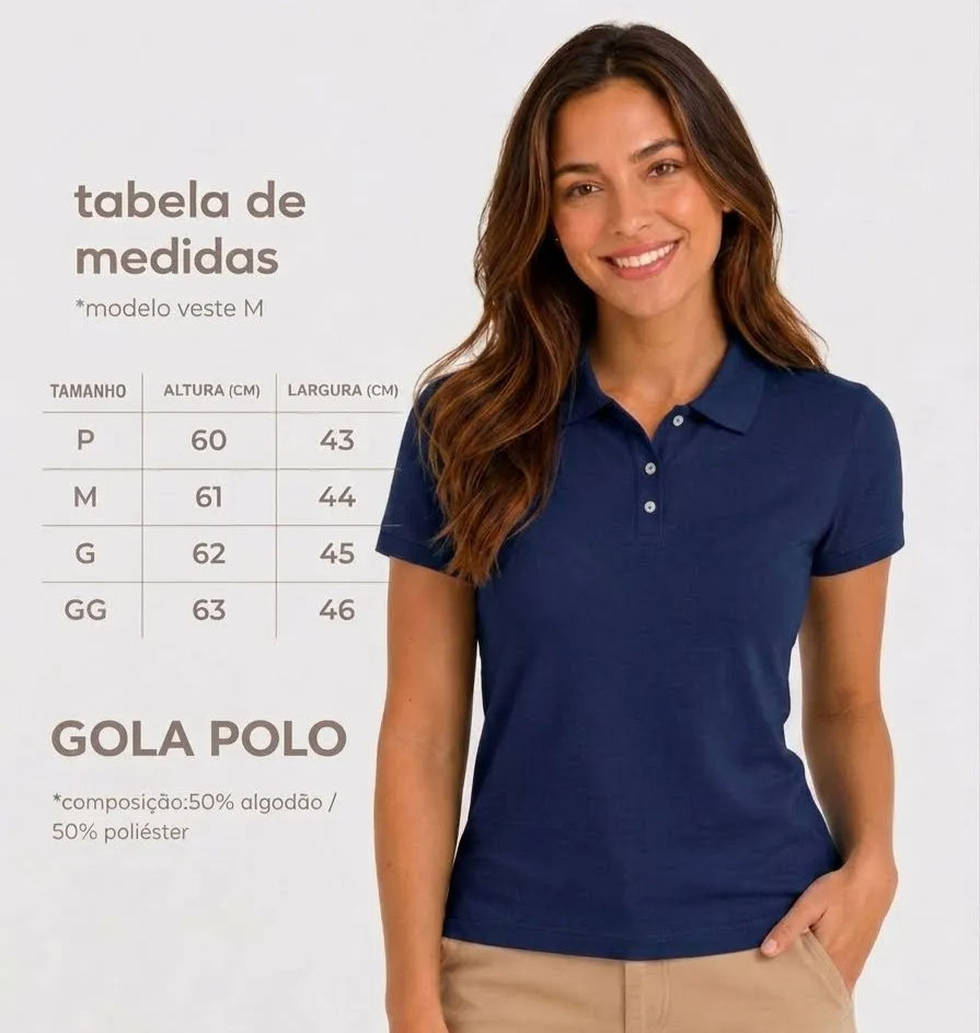 Miniatura: 5 Camisetas Polo Feminina com sua Logo ou Arte