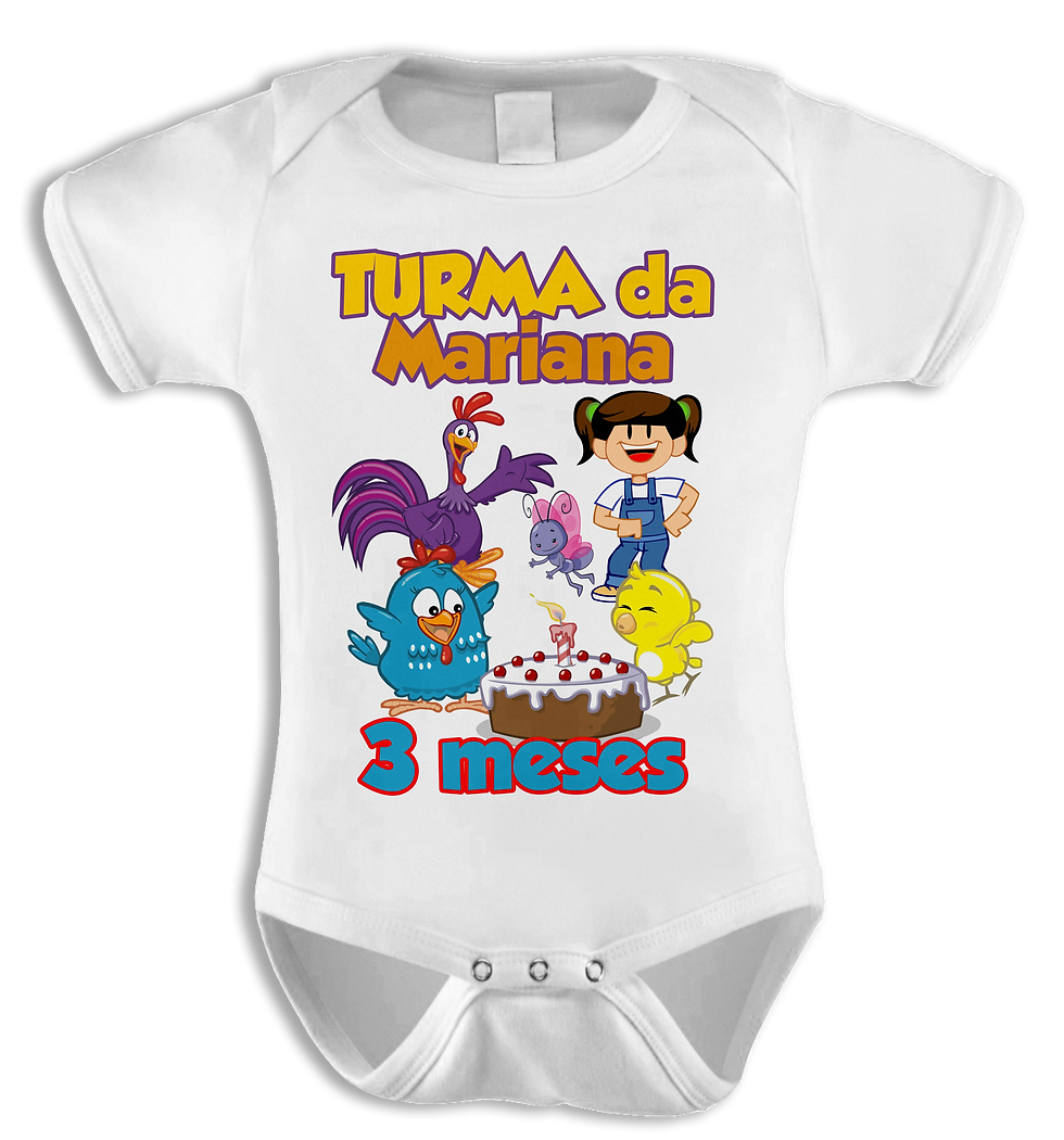 Miniatura: Body infantil Mesversário menino