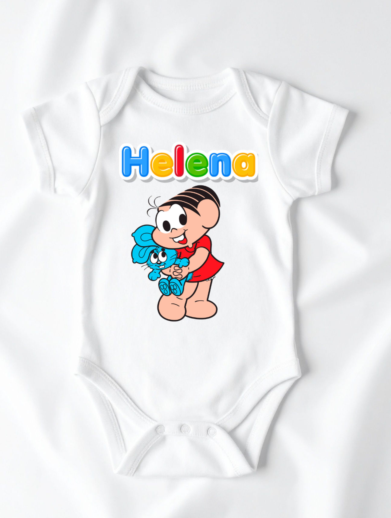 Body Infantil Monica e Cebolinha