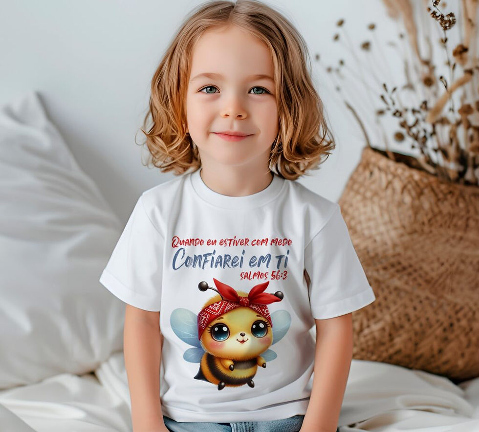 Miniatura: Camiseta infantil Menino Abelhinhas do Senhor 