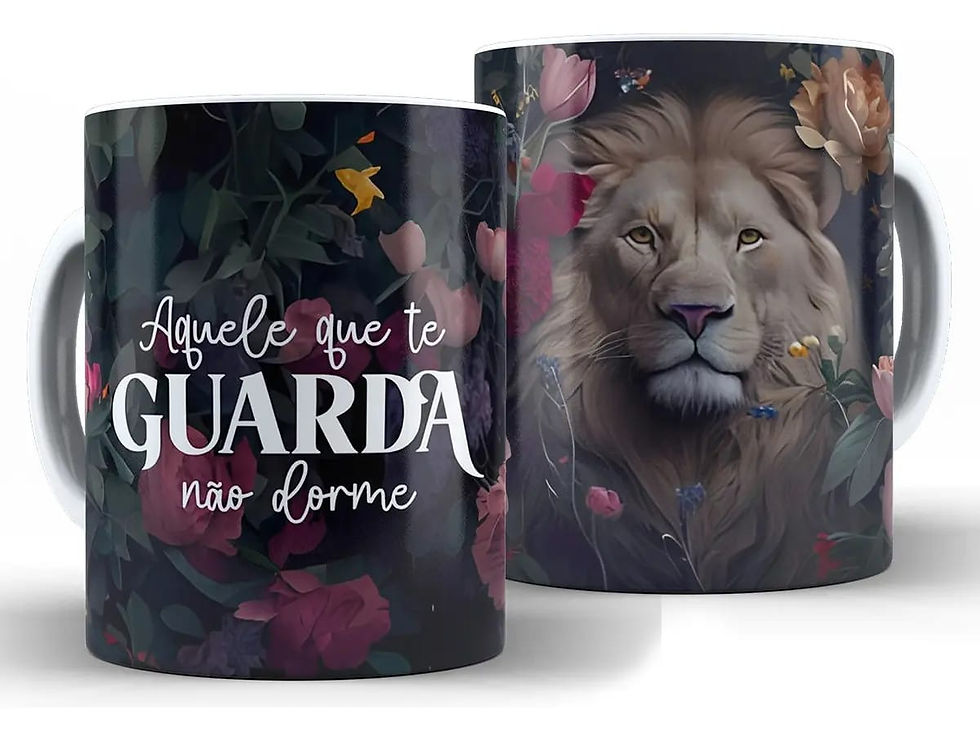 Miniatura: Caneca Cristã 🦁 