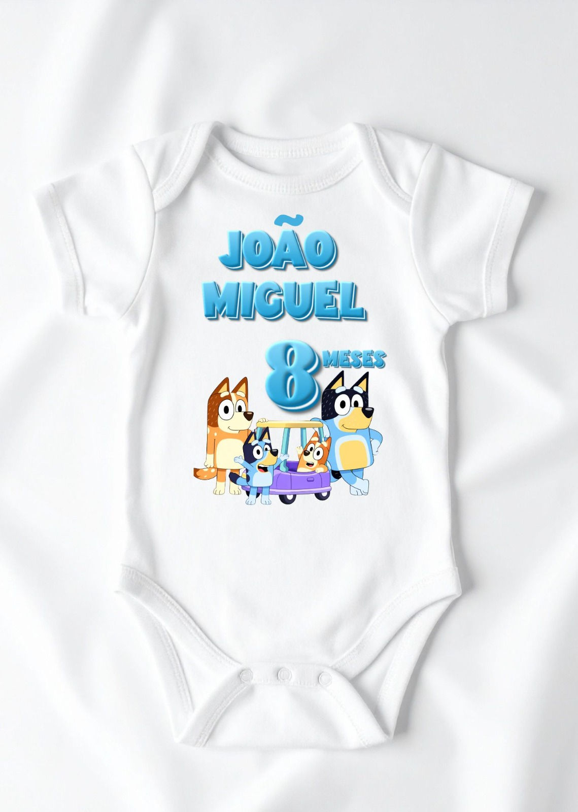 Body infantil Personalizado Bluey com nome