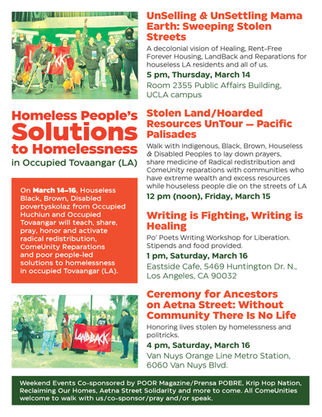 Untour in Occupied Tovaangar Lands (LA)- March 14th-16th, 2024