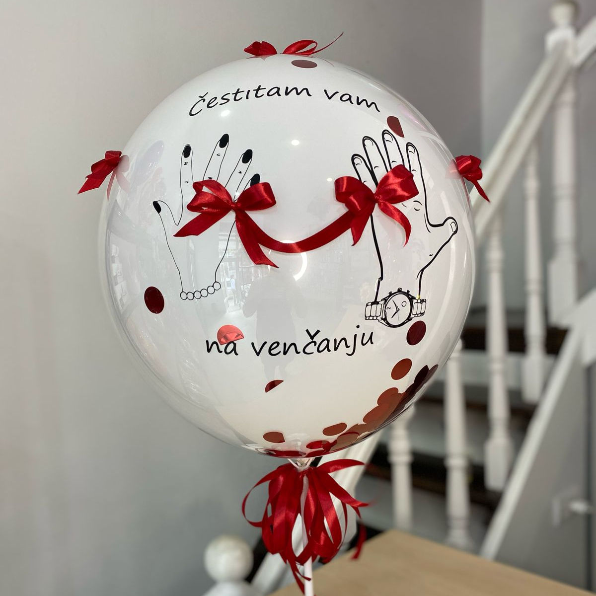 Prilagođeni balon na postolju