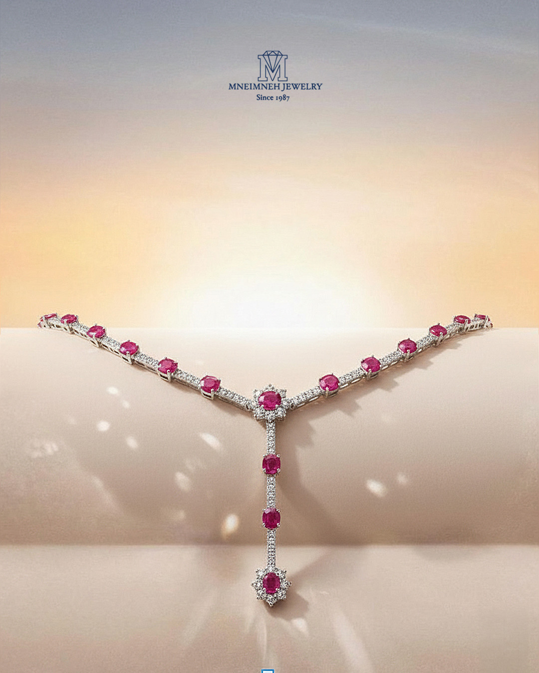 Gold and Diamonds Necklaces by Mneimneh Jewellery