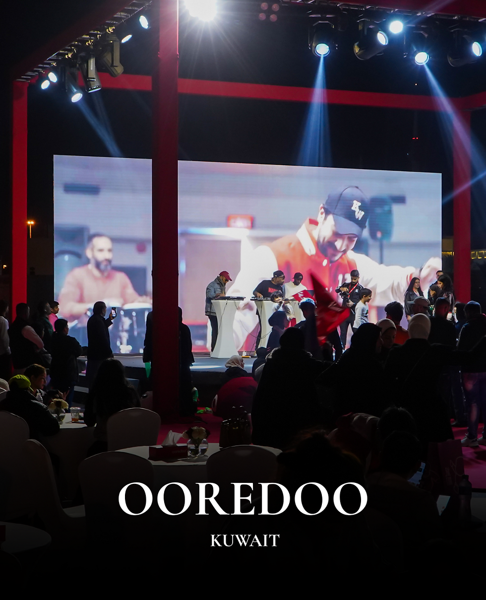 Ooredoo Outdoor Event Setup and Managed by ELITE Group