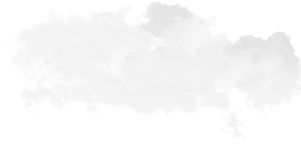 Big white cloud on grey background