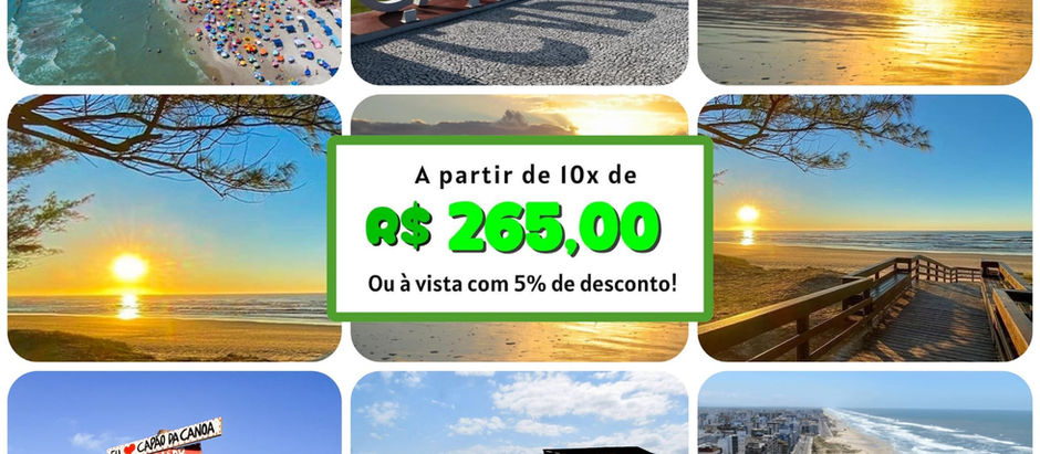 Capão da Canoa - esse roteiro é show para você curtir e aproveitar. 