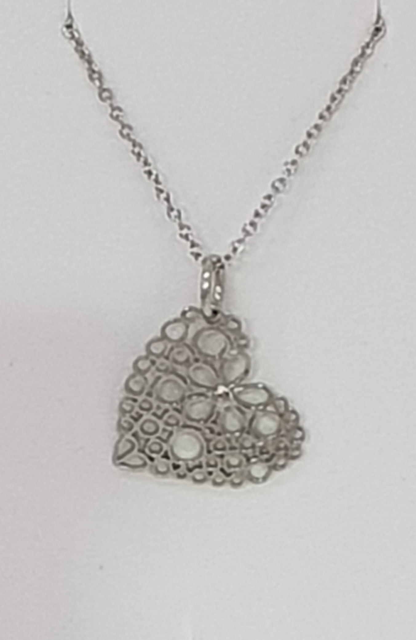 stainless steel heart necklace