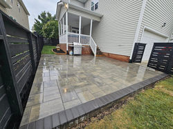 Wet Paver Patio