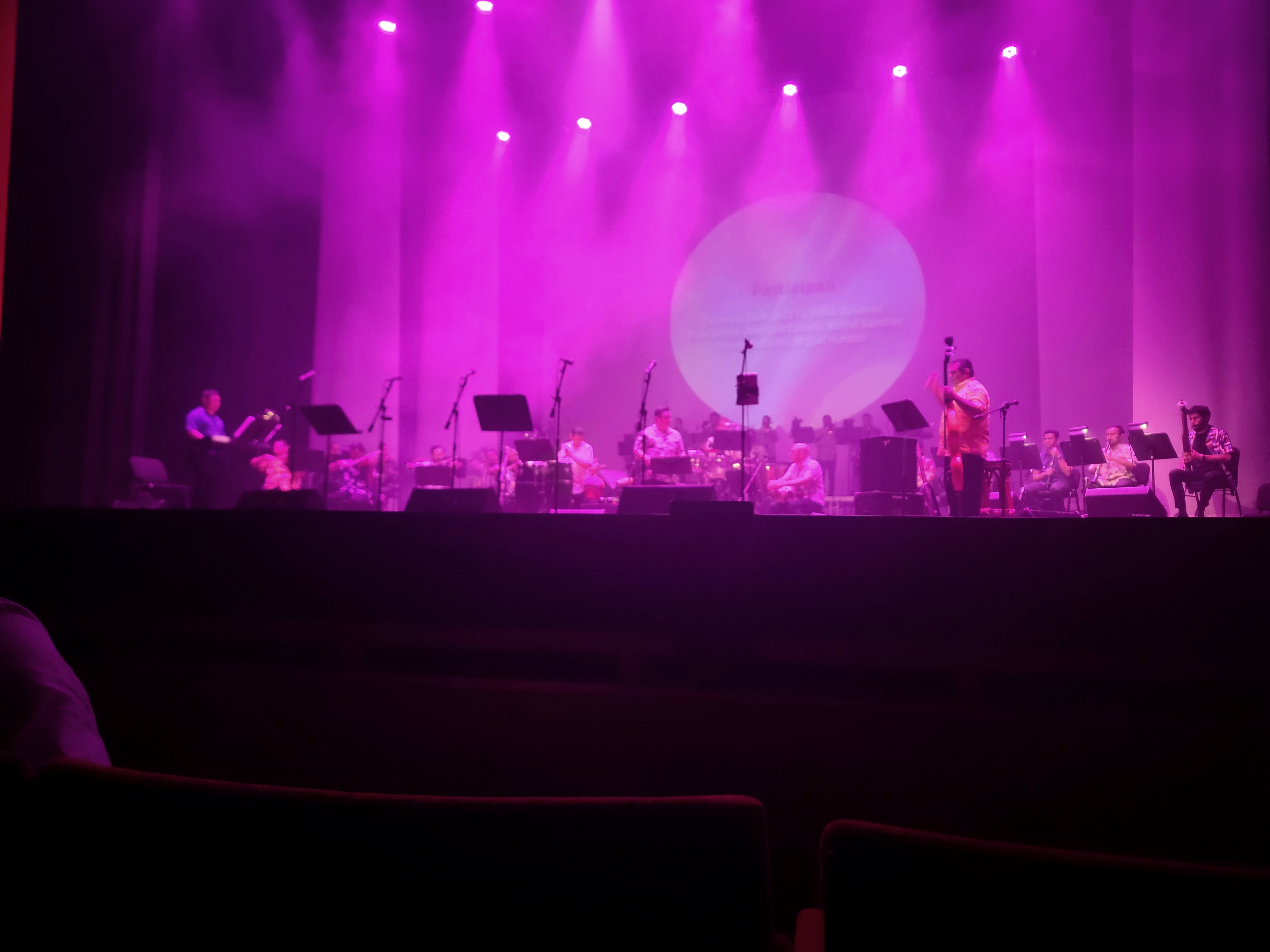 Director Musical en ajuste final de la orquesta